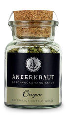 Ankerkraut Oregano Gewürz, getrocknet gerebelt, perfekt für Pizza Suppe Tomate und Fisch, Kräuter zum Würzen, mediterrane Küche für zu Hause, Lecker Kochen, 20g im Korkenglas