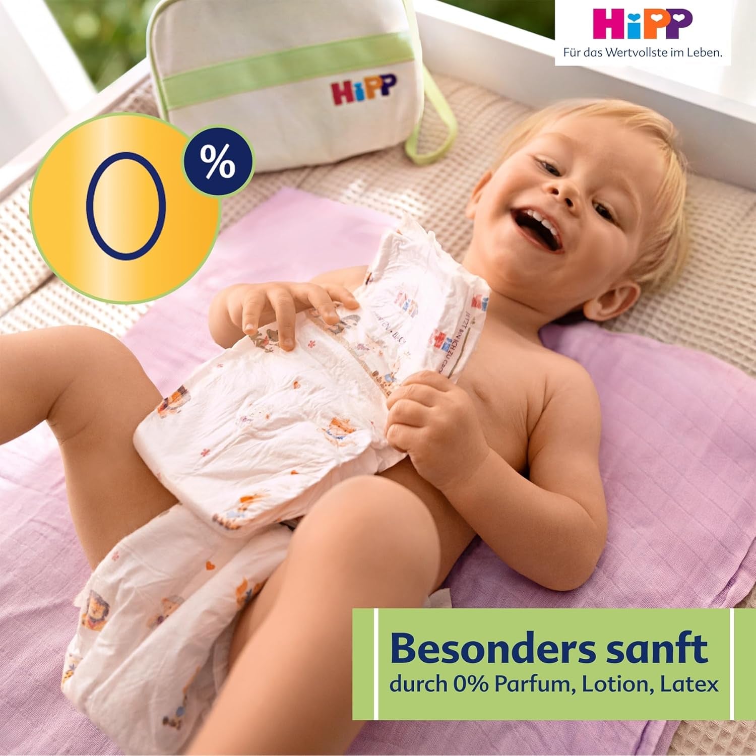 Scutec HiPP Extra Soft Premium Mărimea 1 Nou-născut 2-5 kg, 72 bucăți (3 pachete a câte 24), cu protecție anti-scurgere în 3 moduri și protecție dublă a pielii