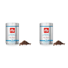 illy Kaffee, Kaffeebohnen Entkoffeiniert - Dose zu 250 g (Packung mit 2)