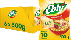 ® Grâu uscat la soare, în pungi, fiert, 10 minute, 6 x 500g