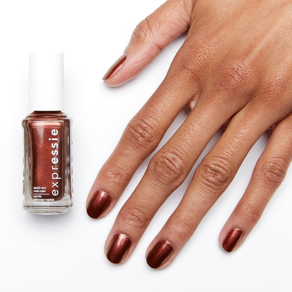 Oja cu uscare rapidă Essie „expressie”, nr. 270 misfit right in, metalică, formulă vegană, 10 ml