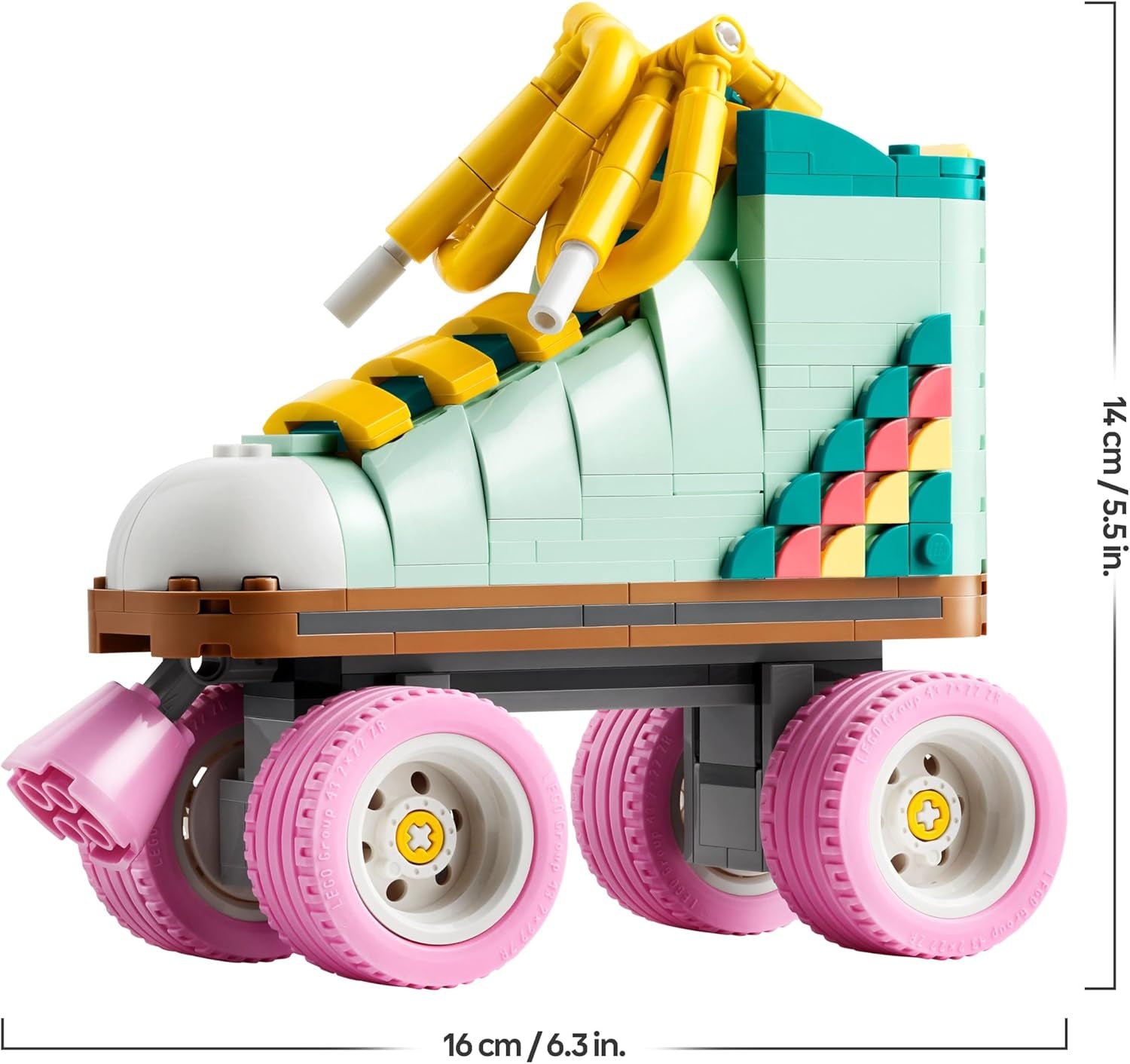 LEGO Creator 3in1 Retro Roller Skate Toy - Transforms into a Mini Skateboard or Boom Box Radio, Creative Gift for 8+ Year Old Girls & Boys - 31148