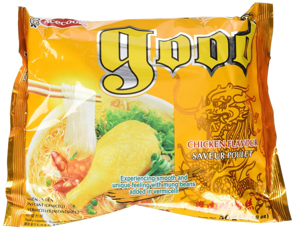 ACECOOK - Tăiței instant din sticlă GD cu pui - (1 x 57 g)