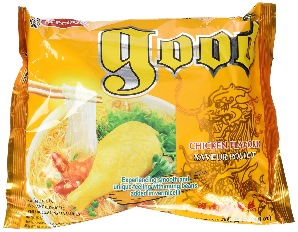 ACECOOK - Tăiței instant din sticlă GD cu pui - (1 x 57 g)