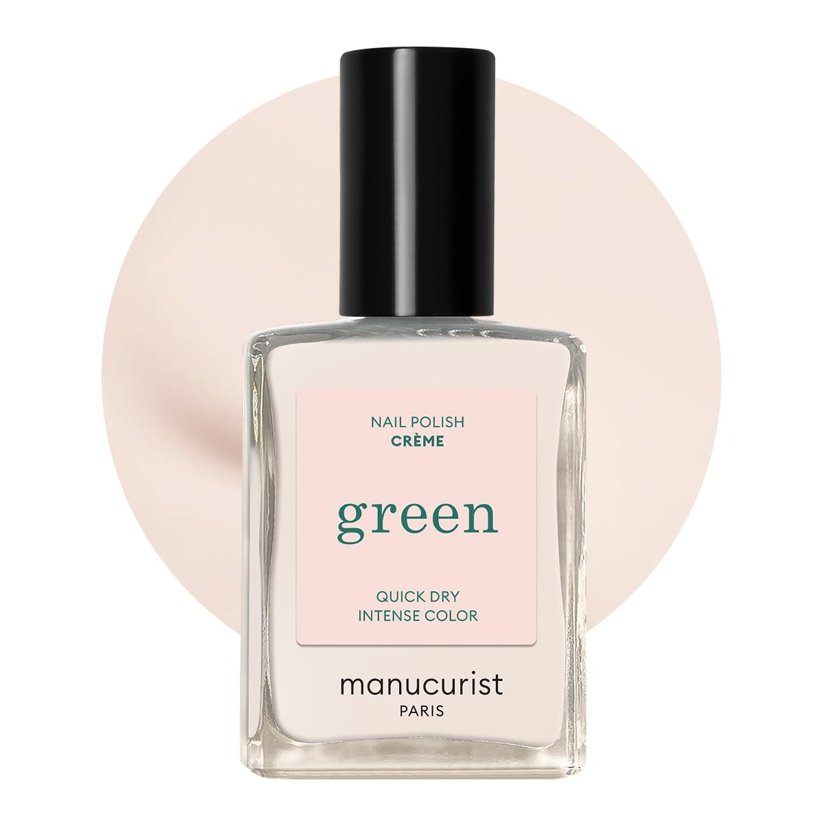 Manucurist Green - Oja Rosy Beige Shell Beige - Oja cu Uscare Rapidă - DIY Nails - Vegană 12-Free - Pe Bază de Plante - Oja - Fabricată în Franța