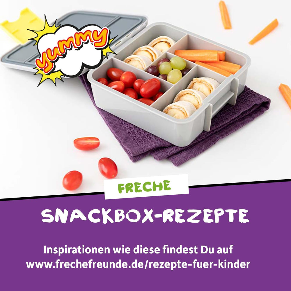 FRECHE FREUNDE KIDS, Bobs & DIKKAs Muesli crocant cu banană și cacao, muesli crocant cu ciocolată pentru copii, conținut scăzut de zahăr, fără aditivi, 100% vegan, 6 bucăți (6 x 280g)