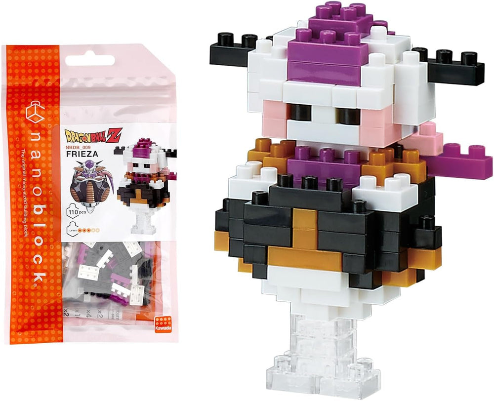 NANOBLOCKS Bandai - Nanoblock - Son Goku - Dragon Ball Z - Mini-Bausteinfigur - Konstruktionsspiel - Bausatz für Manga-Pixel-Figur - NBDB001