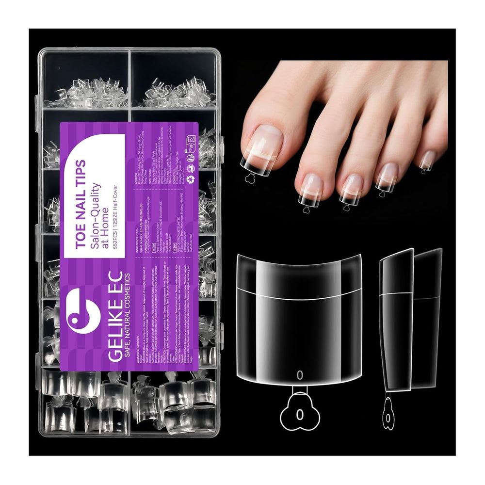 Gelike Ec Scurte Unghii Migdalate – Unghii Moi cu Acoperire Completă, Unghii Artificiale Pre-Lustruite pentru Extensii de Unghii, Studio de Unghii pentru Acasă, Salon DIY, 120 Bucăți, 12 Mărimi