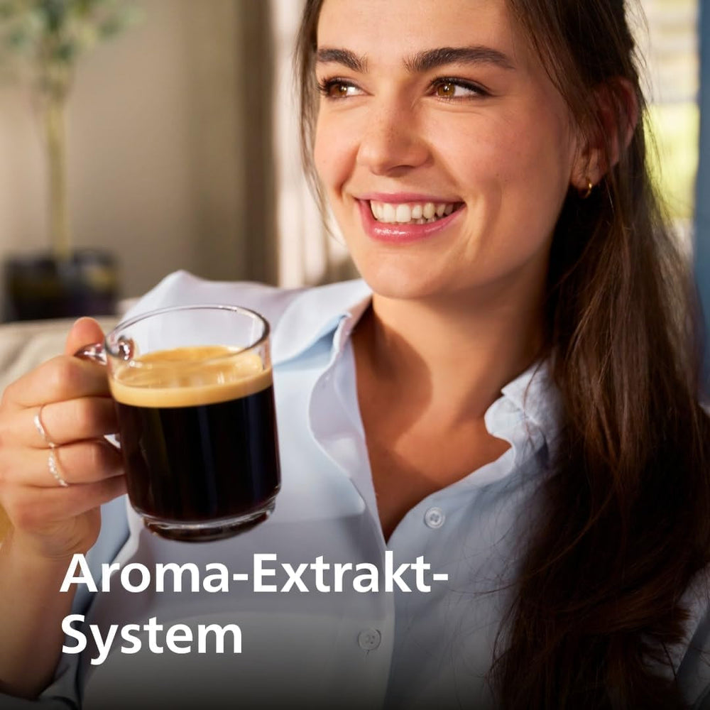 Espressor automat PHILIPS seria 2200 - 2 specialități de cafea, afișaj tactil, spumator clasic de lapte, râșniță ceramică, negru mat (EP2220/10)