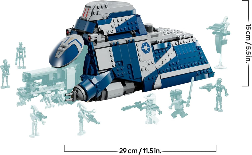 LEGO Star Wars: The Clone Wars MTT der Separatisten in der Schlacht von Felucia - Spielzeug mit Lichtschwert - Kinder Geschenk für Jungen und Mädchen - Modellbau zum Ausstellen und Sammeln - 75435
