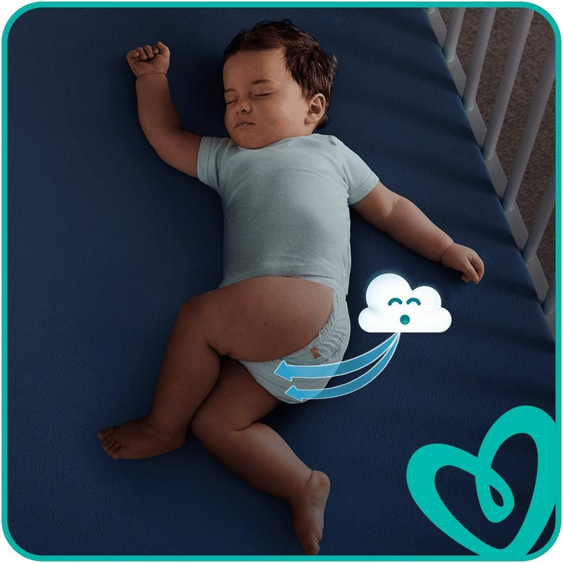 Scutece Pampers 81657566 Baby-Dry Pants, albe