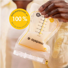 Medela Easy Pour Muttermilchbeutel Zum Einfachen Ausgießen, 100 Stück, 210 Ml, Auslaufsichere Einweg-Muttermilchbeutel Mit Überlaufschutz, Stillhelfer Accesorii Hrana si Alaptare Bebe Naty Shop