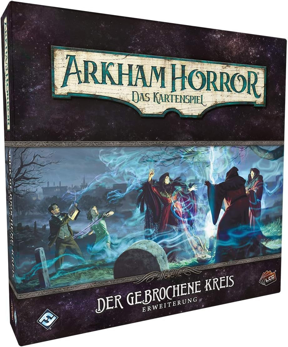 Fantasy Flight Games, Arkham Horror: LCG, Joc de bază, Joc pentru experți, Joc de cărți, 1-4 jucători, Vârste 14+, 45+ minute, Germană, Multicolor, Colorat