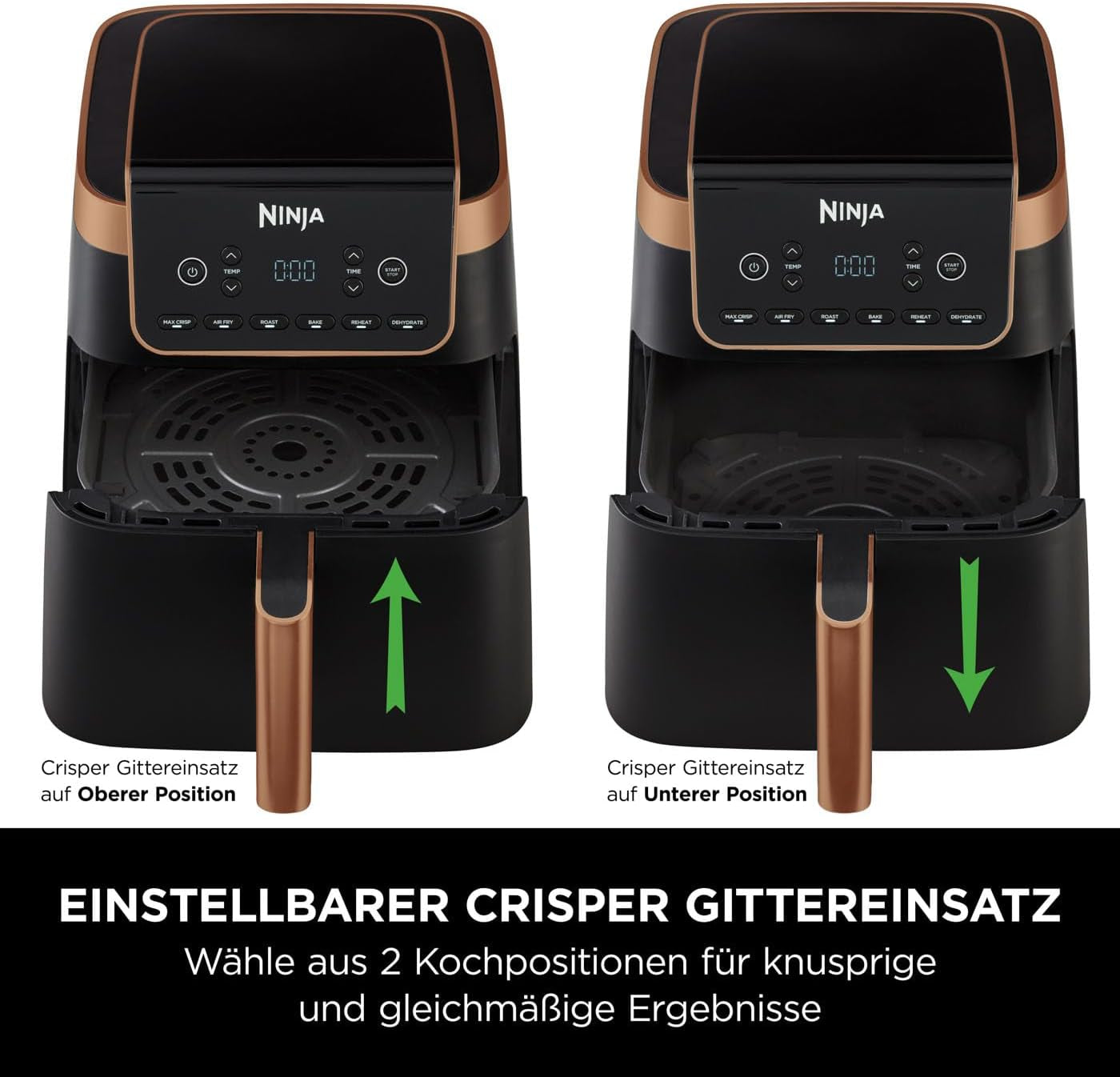 Ninja Air Fryer MAX PRO AF180EUCP, 6,2 litri, fără ulei Electrocasnice Naty Shop