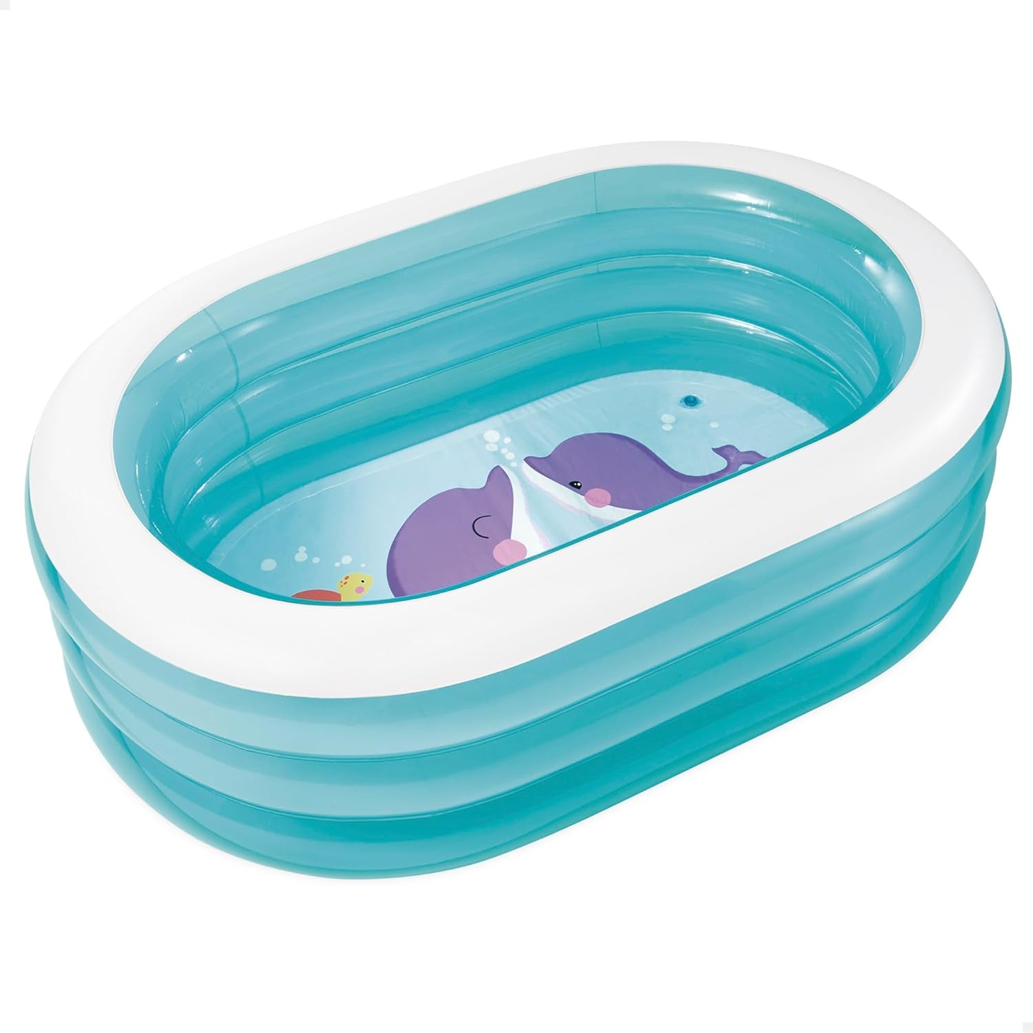 Intex 57482NP - Piscină ovală Whale (sortiment de modele), albastră, 163 cm L x 107 cm l x 46 cm H