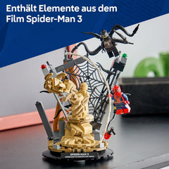 LEGO | Marvel Großer Showdown: Spider-Man vs. Sandman - Spiderman Spielzeug mit 3 Minifiguren - Spider Man, Venom und Sandma - Kinder Geschenk für Jungen ab 9 Jahren, Mädchen und Fans - 76334