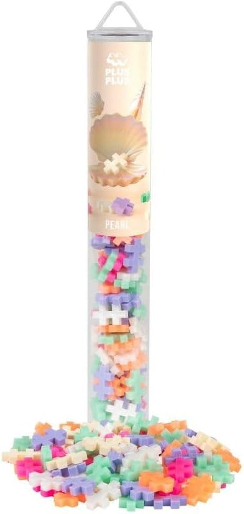 Plus-Plus 9604262 Geniales Konstruktionsspielzeug, Regenbogen, Kreativ-Bausteine Tube, 240 Teile