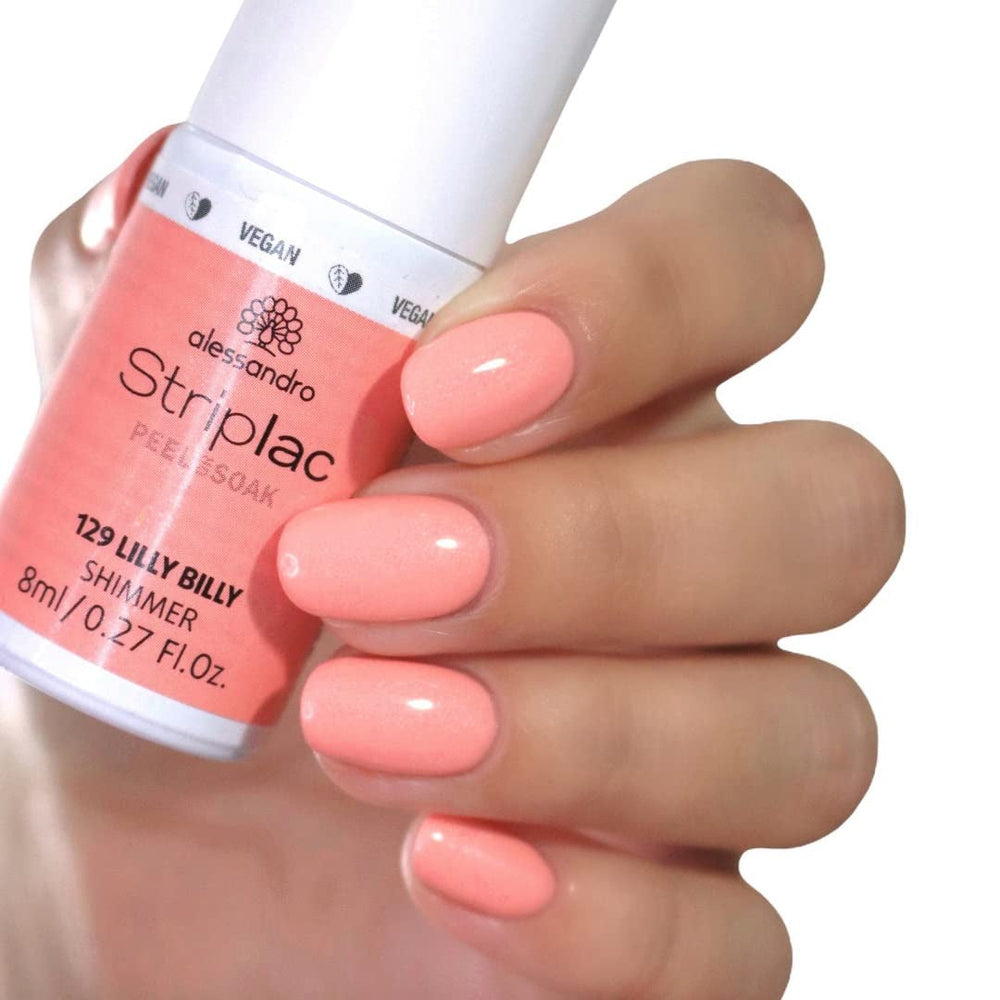 alessandro Striplac UV-Nagellack Lilly Billy – Schonend und langanhaltend – Einfache Entfernung dank Peel-Off-Technologie – Vegan und tierversuchsfrei – 8 ml