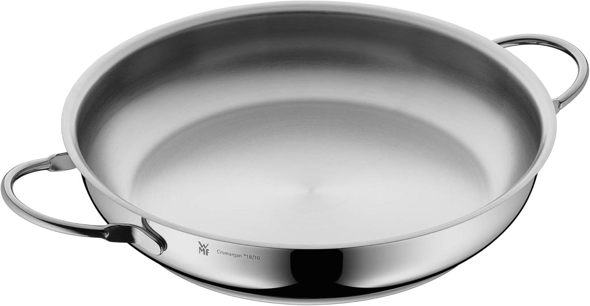 WMF Profi tigaie de servire/prăjire 28 cm inducție, tigaie din oțel inoxidabil Cromargan, neacoperită Oale si Tigai Naty Shop 28Cm