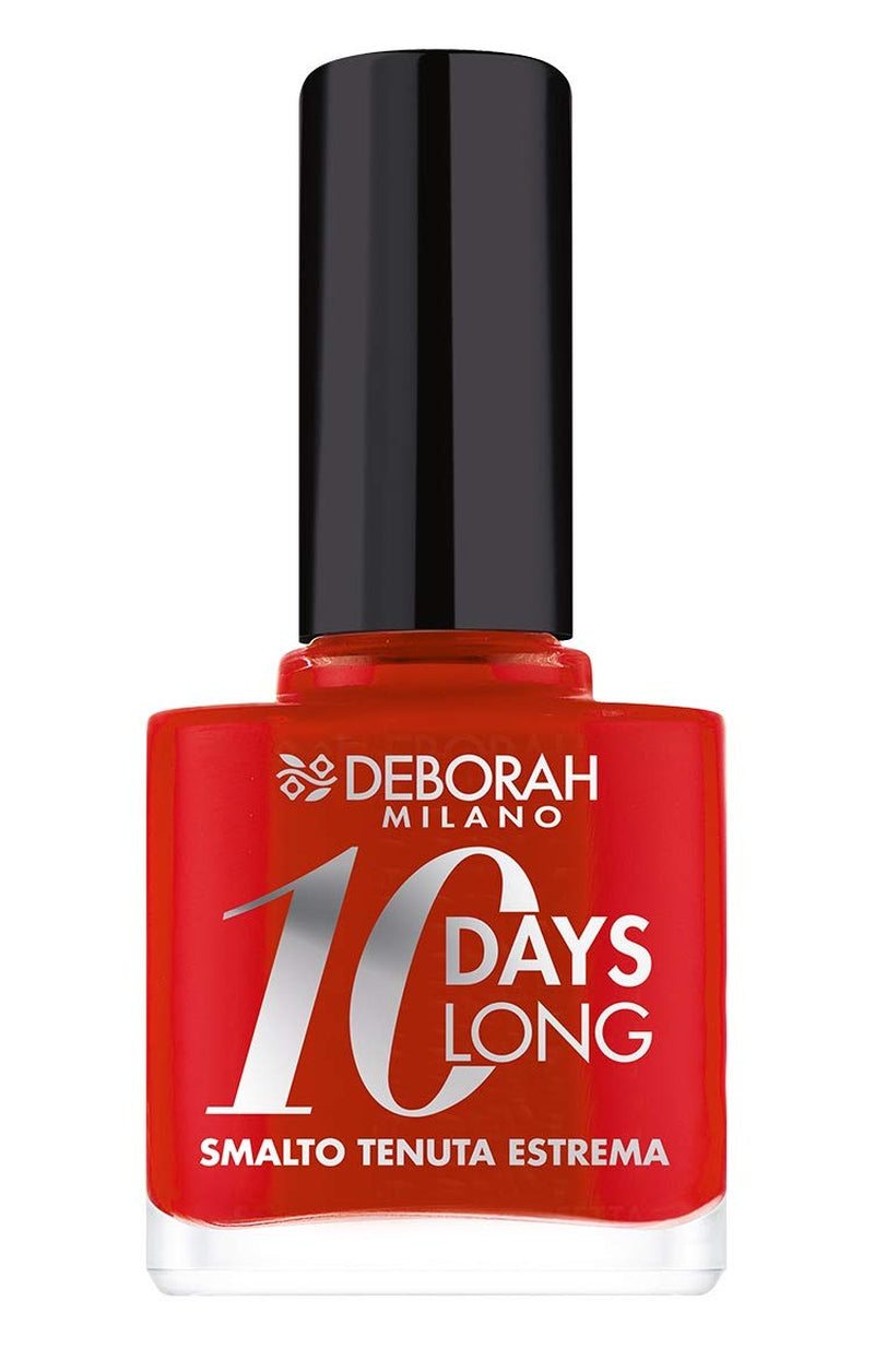 Oja nr. 39 Geranium Red, cu efect de 10 zile, rezistă până la 10 zile fără retușuri sau lampă UV, pentru unghii îngrijite și strălucitoare.