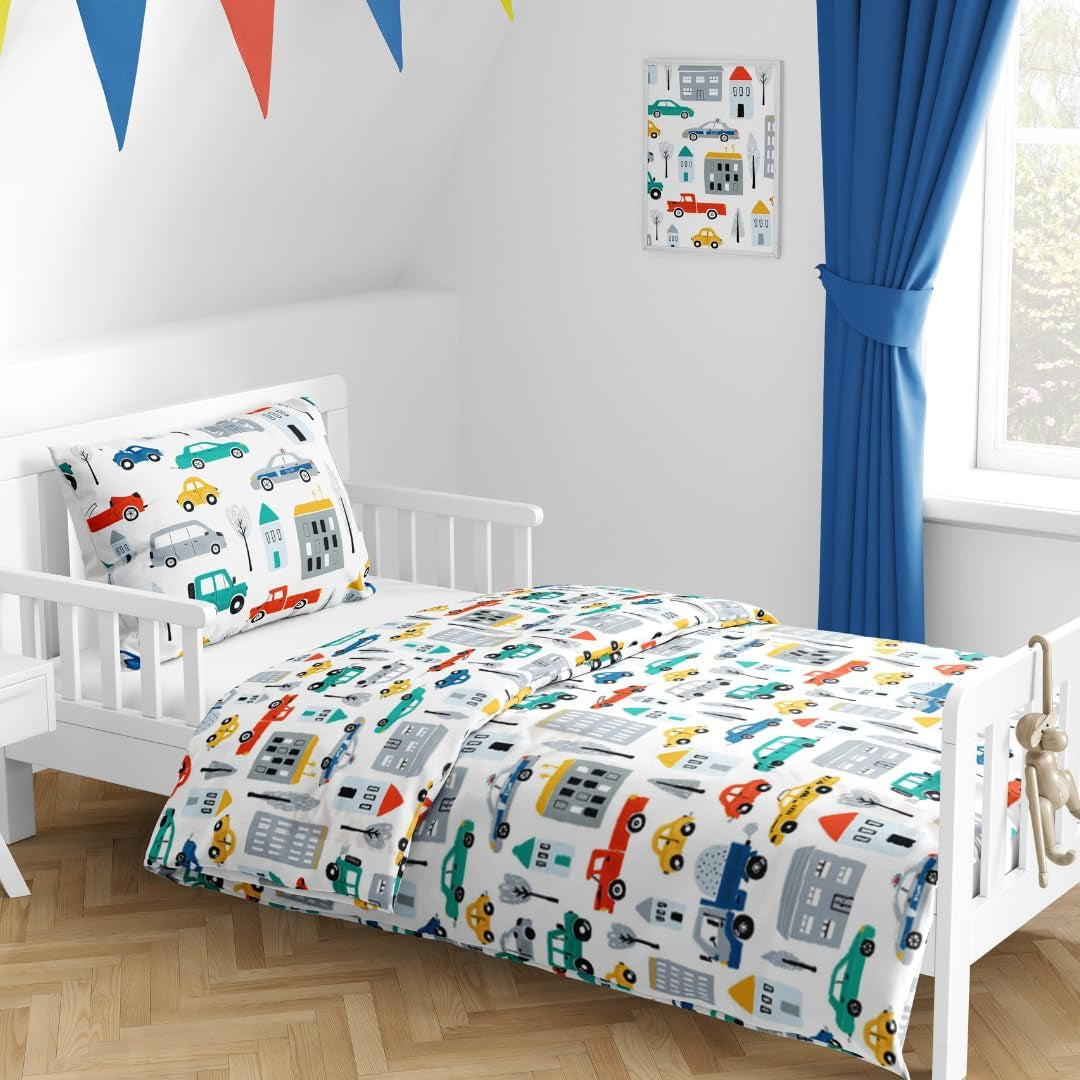 Lenjerie de pat pentru baieti, diverse motive, 100% bumbac Lenjerie de pat - copii Naty Shop