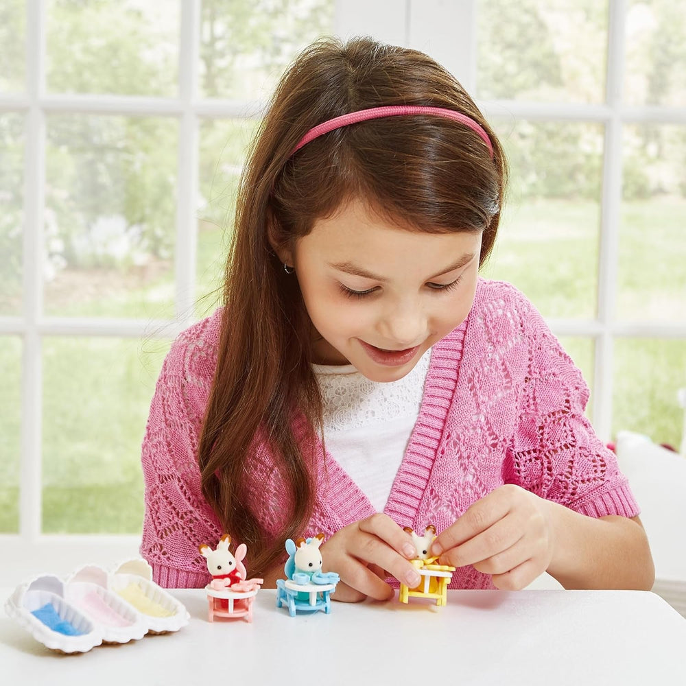 Sylvanian Families L5532 Kit de început pentru tripleți - Set de joacă pentru casă de păpuși