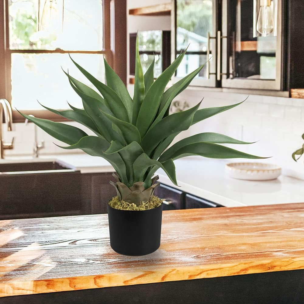 Decovego Aloe Vera Kunstpflanze 54 Cm Künstliche Plastik Pflanze Im Topf Kunstbaum Künstlich Pflanze Zimmerpflanze Sukkulente Innendekoration Deko