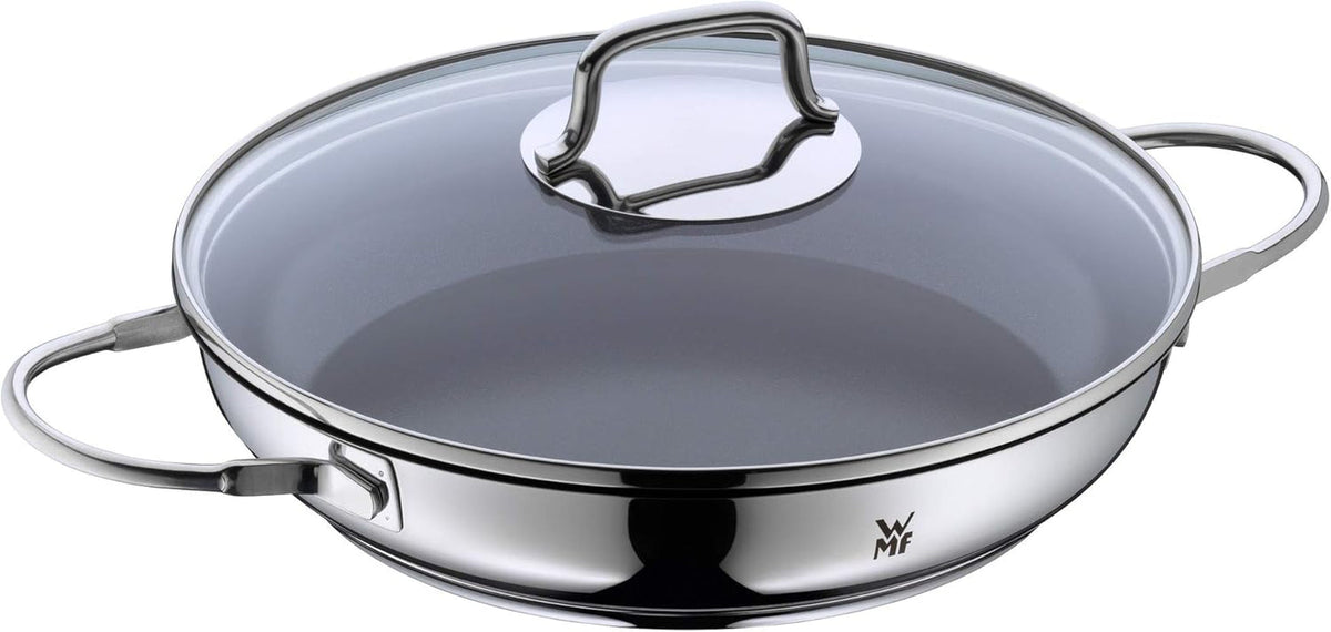 WMF Devil tigaie de tocană cu inducție 26 cm cu capac din sticlă, Cromargan din oțel inoxidabil acoperit, acoperire ceramică, rezistentă la cuptor Oale si Tigai Naty Shop Default Title