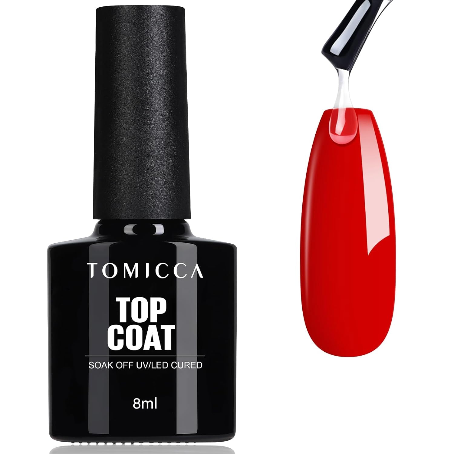 TOMICCA Clear Blooming Gel Nagellack, UV LED Spreading Nagellack Für Nageldesign, Marmor, Aquarell Blüten Nail Art Polish 8Ml