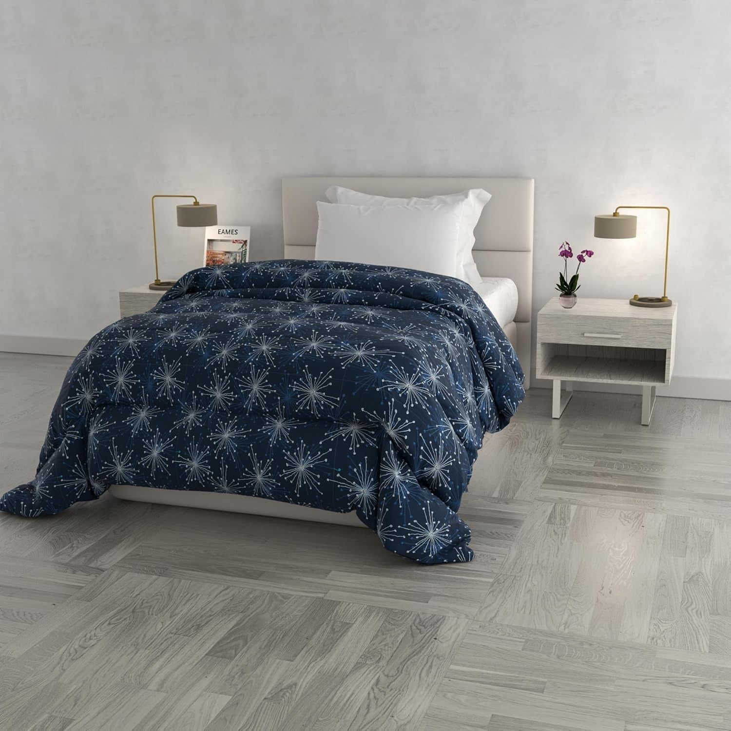 Cuvertură de iarnă la modă, Florența, 260X260Cm Plapumi si pilote Naty Shop Focuri de artificii 170X260Cm