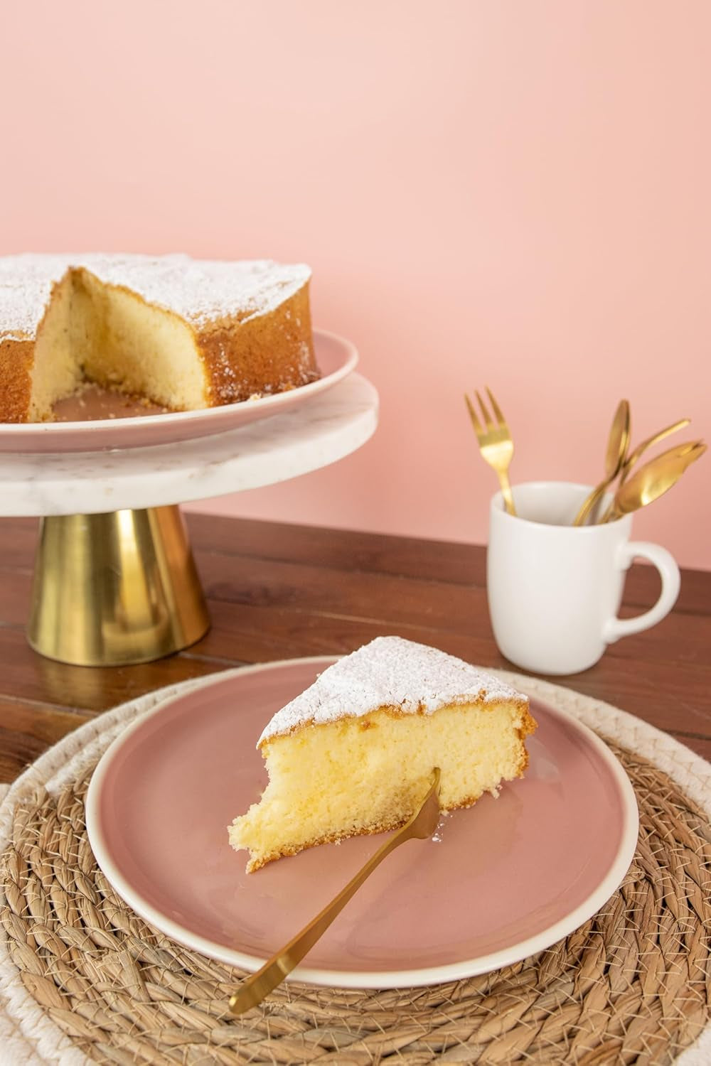 RUF Kuchen Träume Zitrone, Zitronenkuchen Traumhaft Einfach, Mit Puderzucker, Backmischung Für Einen Himmlisch Luftig Lockeren Kuchen Naty Shop
