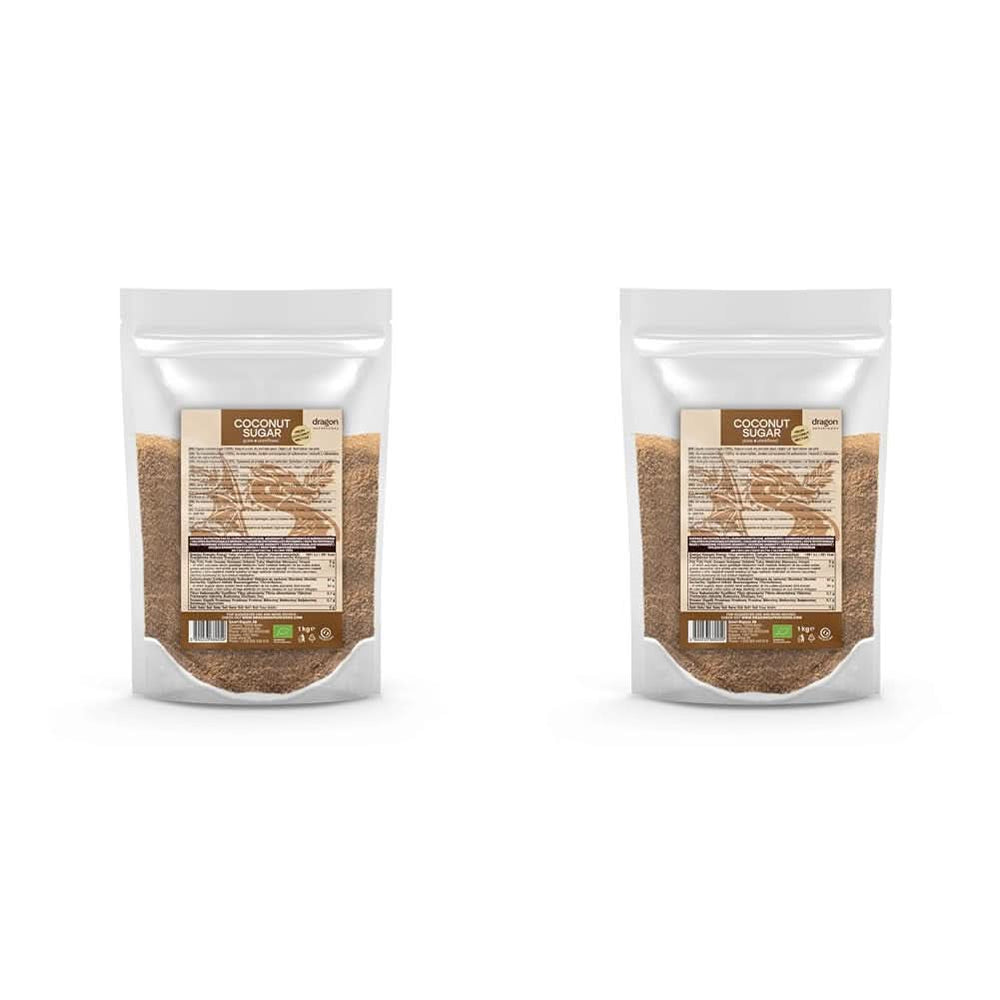Zahăr din nucă de cocos-100% organic, nerafinat, 1 Kg Indulcitori Naty Shop 2 x 1 Kg