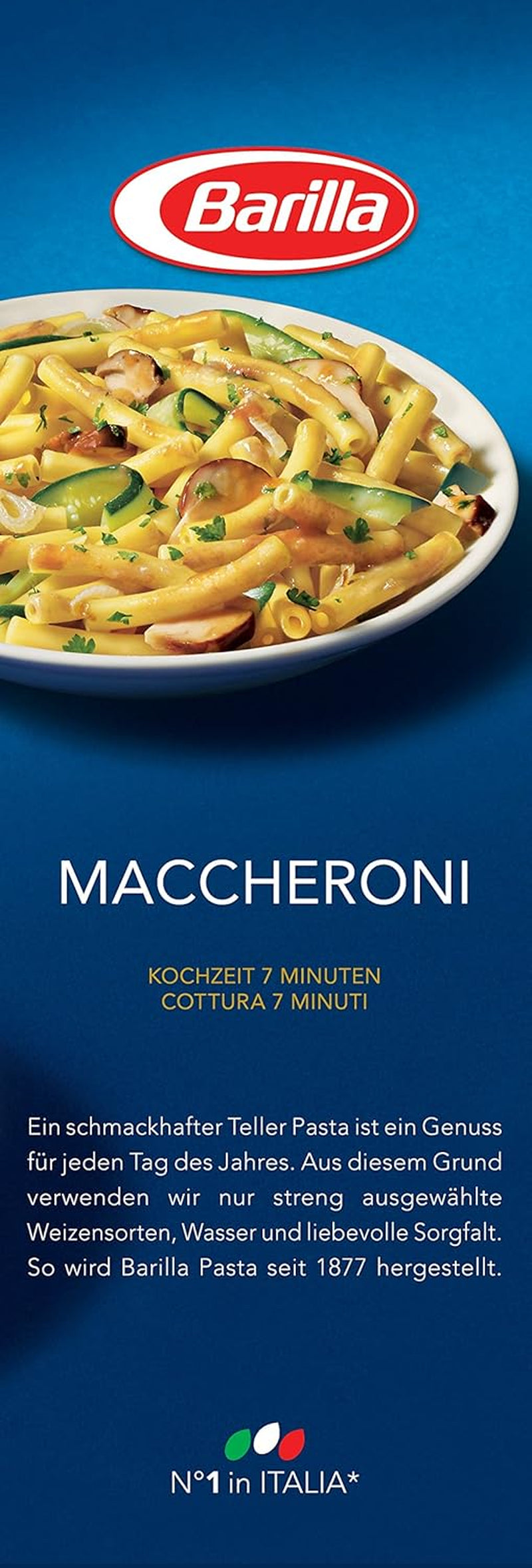 Paste Barilla din grâu dur Maccheroni n. 44 – Pachet de 1 (1x1kg)