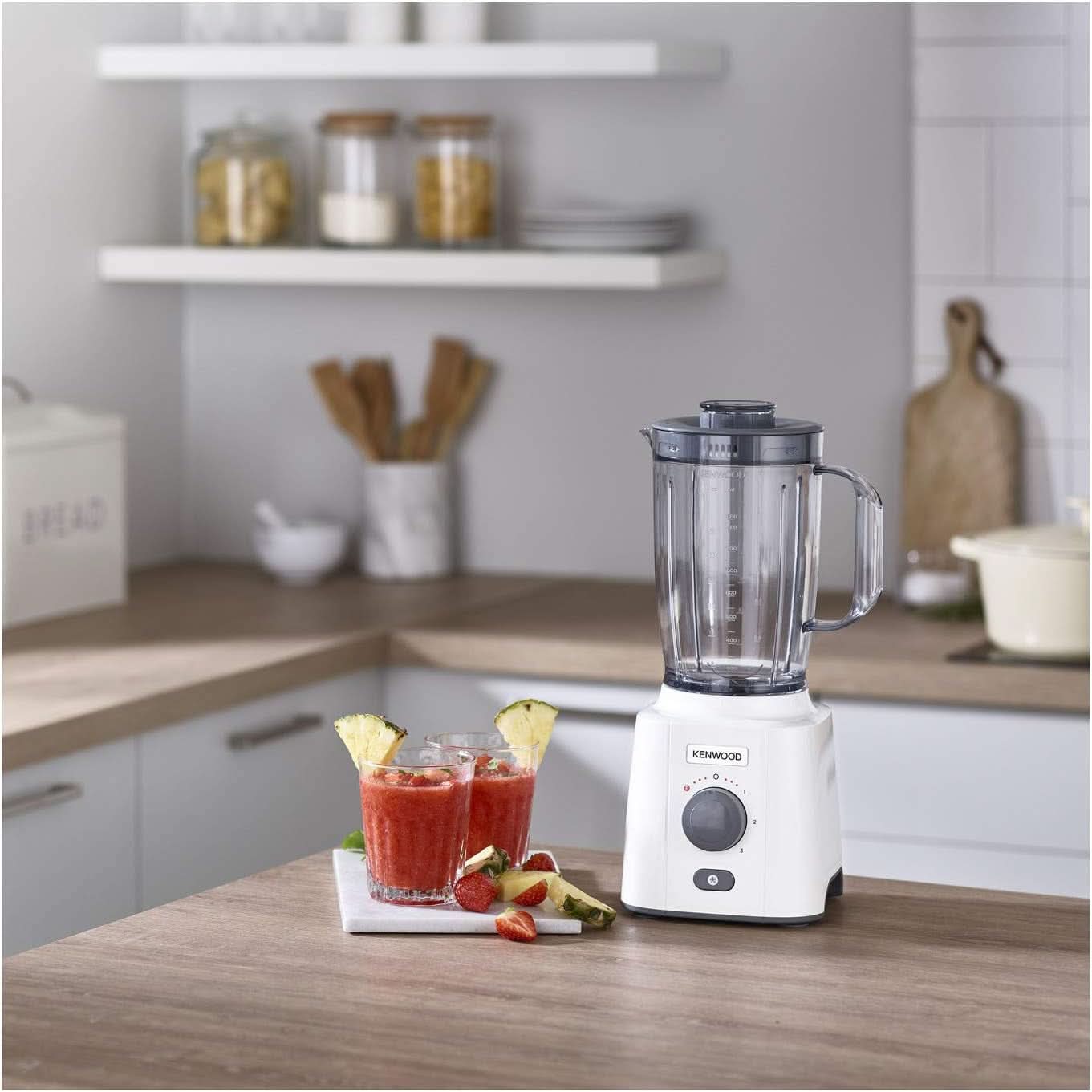 Kenwood BLP41.C0WH Mixer, Kunststoff, Grau, Weiß Bucatarie Naty Shop
