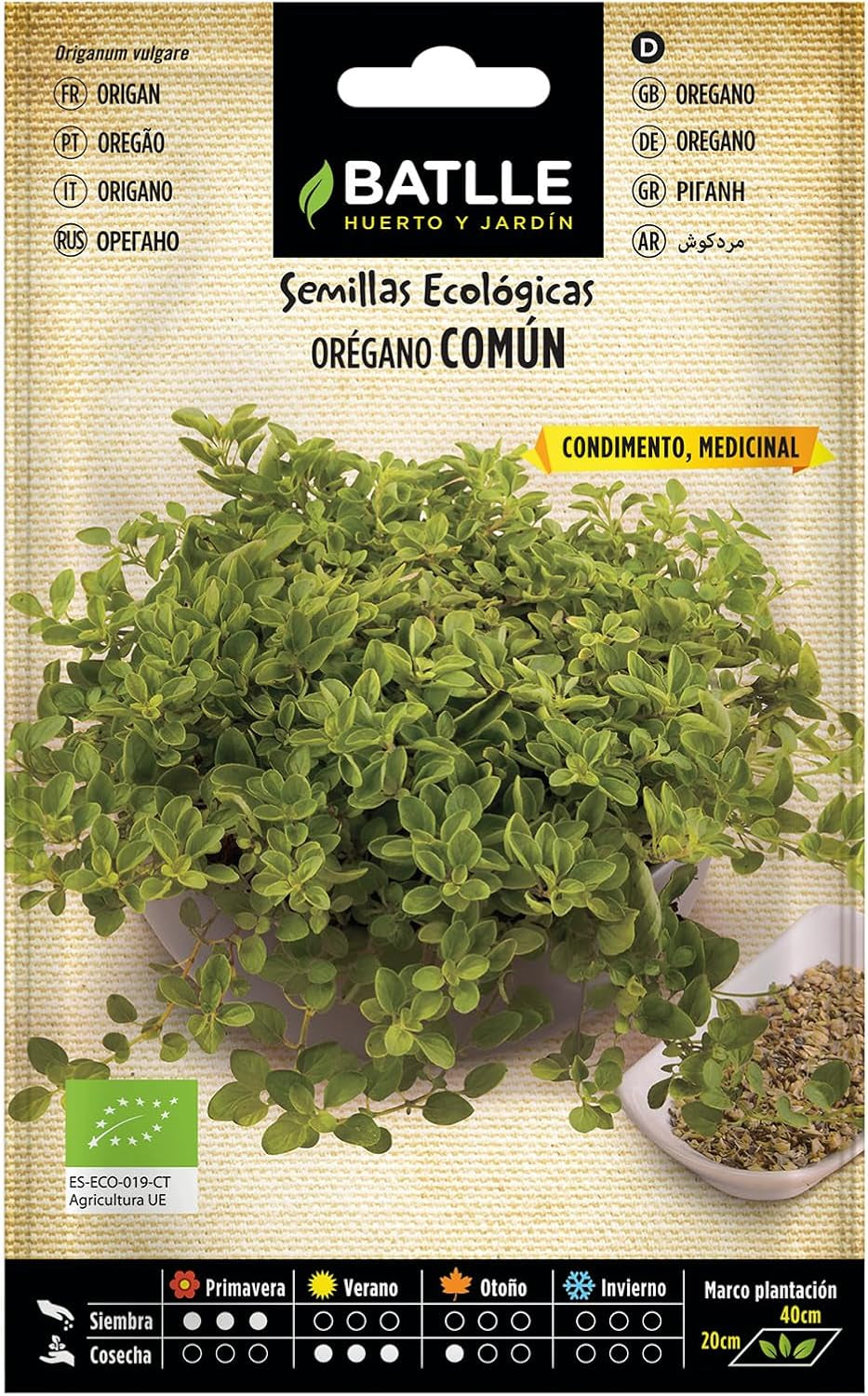 Bio Samen - Oregano (750 Samen - Bio)