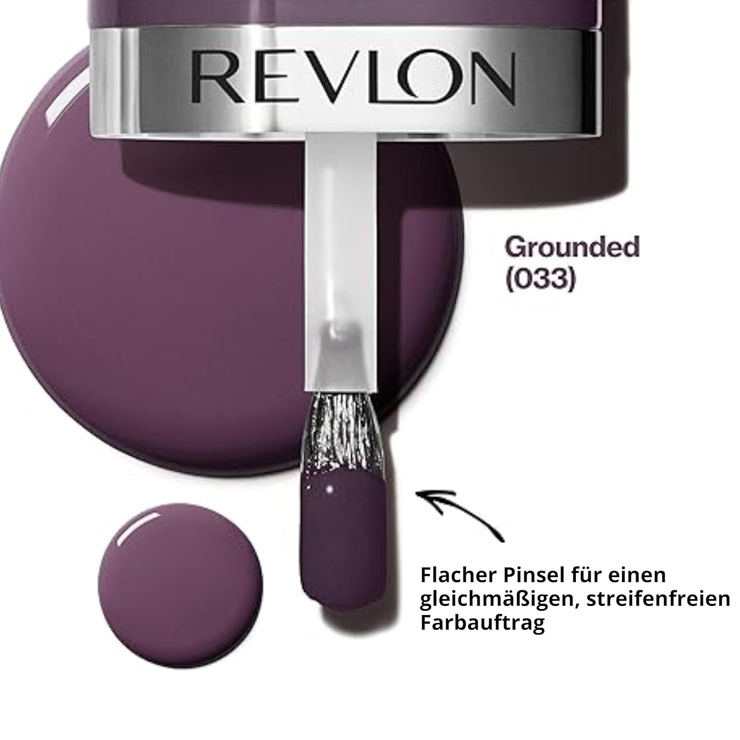 Oja Revlon Ultra HD SNAP!, culoare lucioasă pentru unghii, formulă 100% vegană, nu necesită bază sau top coat, 033 Grounded, 8 ml