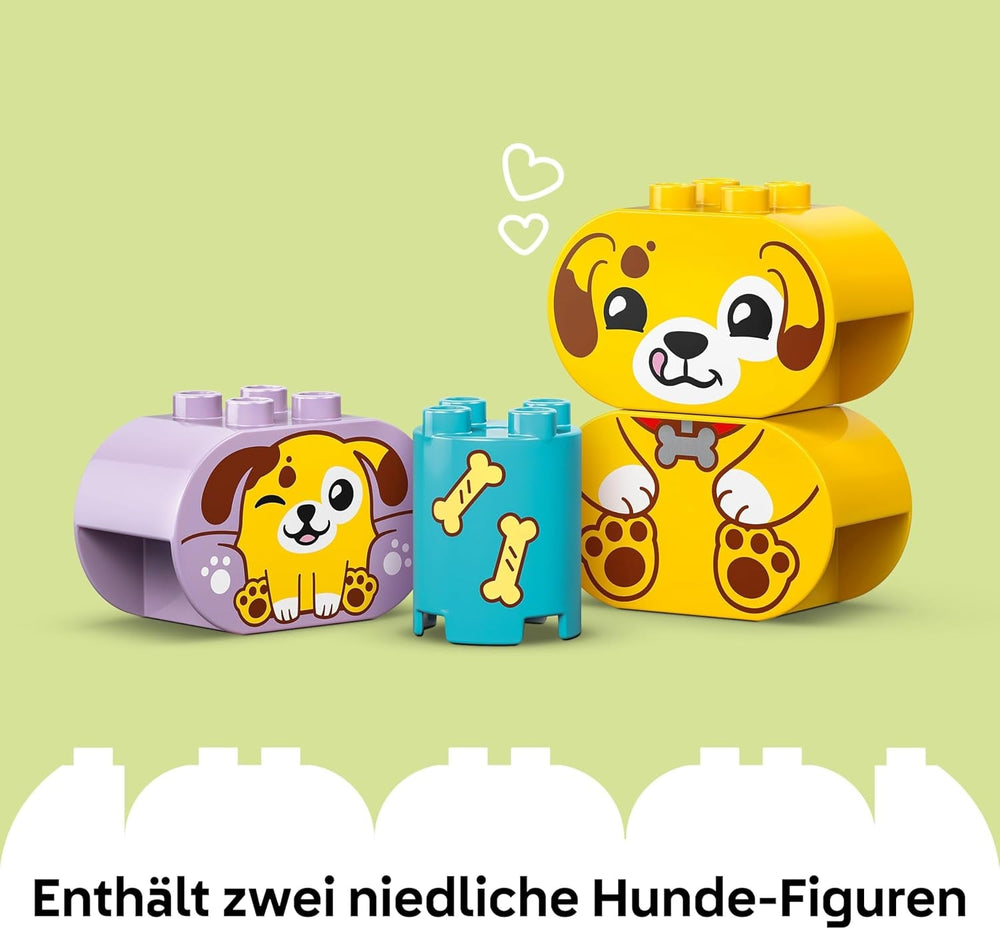 LEGO DUPLO Formsortierer: Welpenhaus - Montessori Sortierspielzeug für Kleinkinder mit bunten Steinen in verschiedenen Formen - Lernspielzeug für Feinmotorik für Mädchen & Jungen ab 18 Monaten - 10441