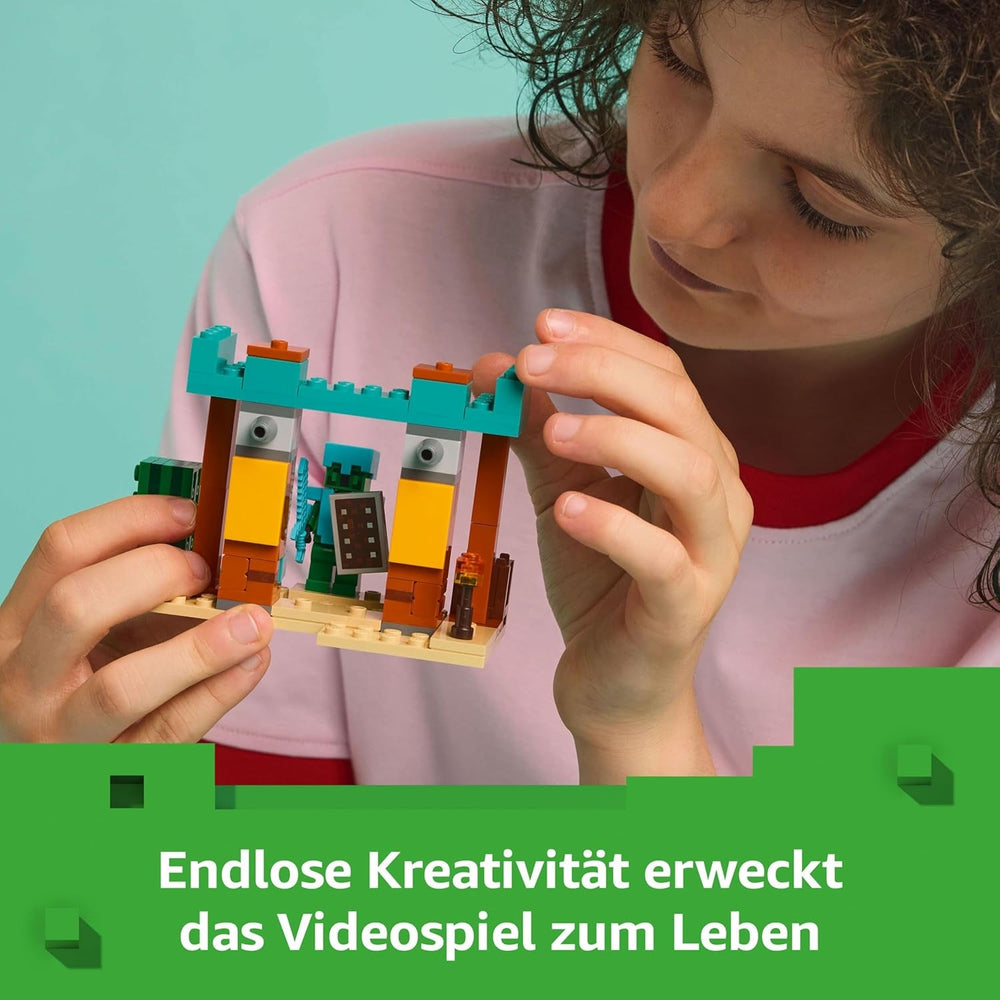 LEGO Minecraft Die Illager-Wüstenpatrouille - Gaming Spielzeug mit Figuren, darunter EIN Plünderer, EIN Vindikator und EIN Kaktusritter - Gamer Geschenk für Jungen und Mädchen ab 7 Jahren - 21267