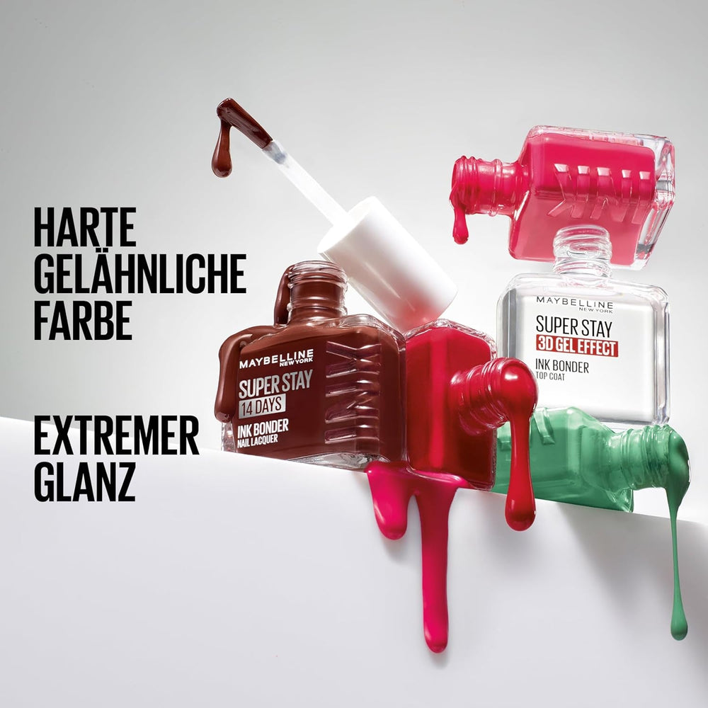 Oja Maybelline New York Super Stay Ink Bonder 113 Barely Sheer – ojă de lungă durată pentru unghii puternice și culoare intensă, 12,3 ml