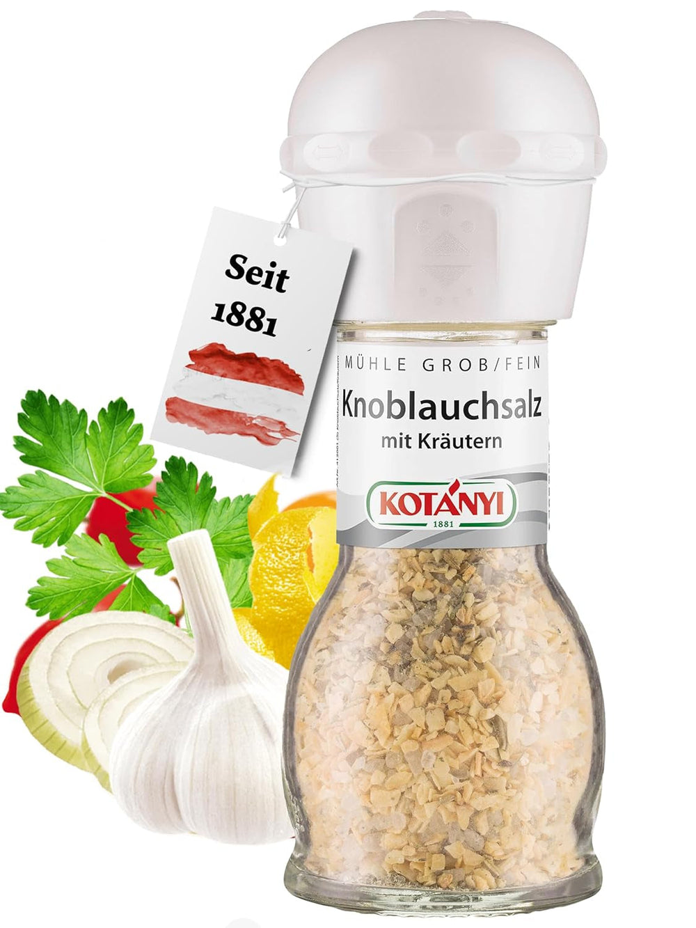 Kotanyi Knoblauch Mühle, pikant (1 x 48 g)