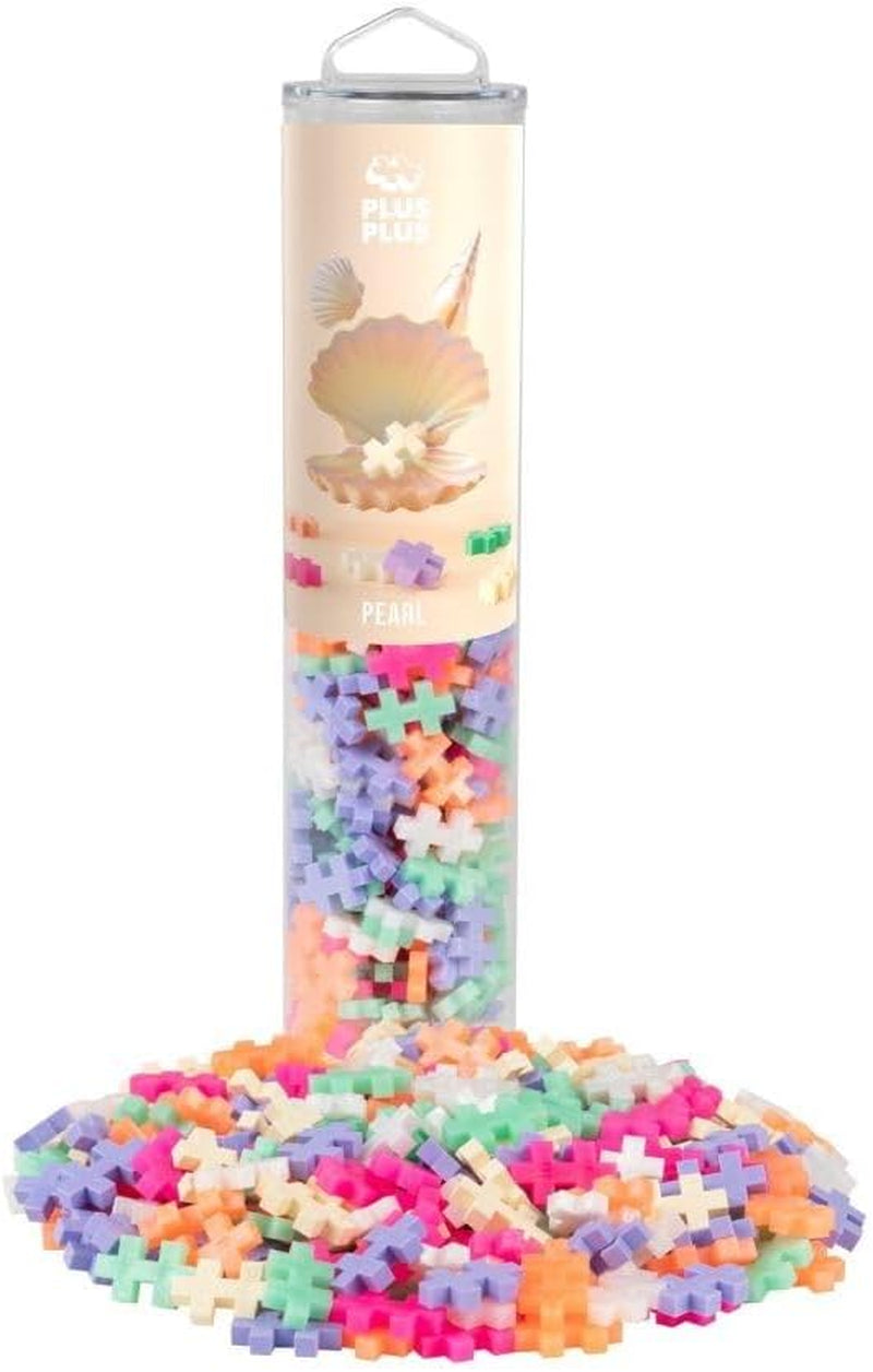 Plus-Plus 9604262 Geniales Konstruktionsspielzeug, Regenbogen, Kreativ-Bausteine Tube, 240 Teile