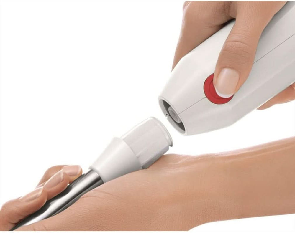 Hausgeräte MSM64110 Ergonomischer Stabmixer Mit Edelstahl-Mixfuß Quattroblade (450 W) Rot, Weiß Bucatarie Naty Shop