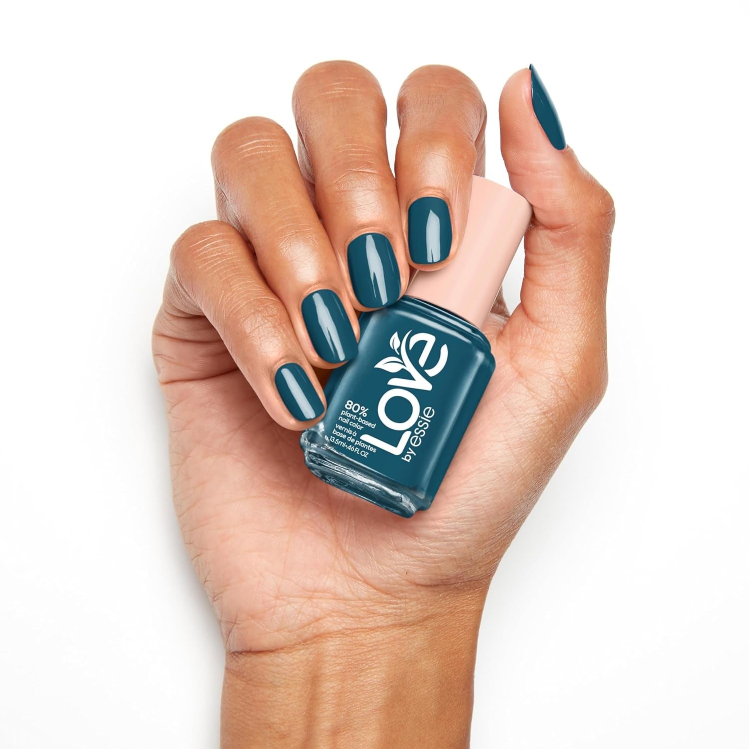 Oja de unghii de lungă durată Essie cu finisaj cremos, timp de uscare scurt și ciobire redusă, formulă vegană, LOVE by Essie, culoare: Nr. 200 doin' my best, verde intens, 1 x 13,5 ml