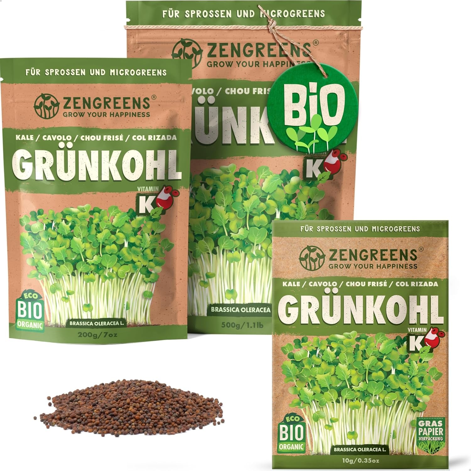 Bio Sonnenblumen Samen - Wähle Zwischen 10G, 200G Und 500G - Sonnenblume Mit Keimrate Von Über 97% - Keimsprossen - Sonnenblumensamen Zum Sprossen Ziehen - Wiederverschließbare Verpackung