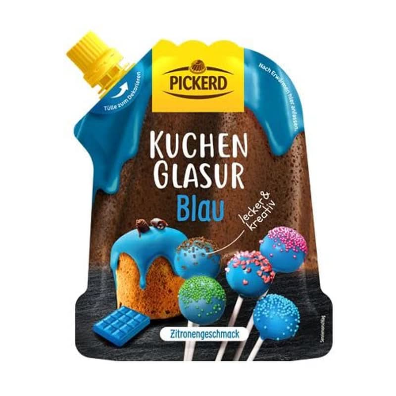 Glazură de tort cu aromă de lămâie, culoare albastră, 125 grame Glazuri si Decor Naty Shop Default Title
