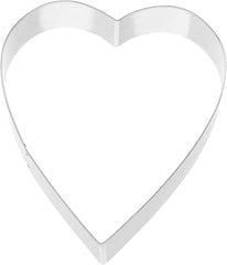 Formă originală Kaiser pentru fursecuri din turtă dulce, formă de inimă, 12 x 10 x 2,5 cm, formă pentru fursecuri de Crăciun, oțel inoxidabil, tăiere ușoară și precisă, manevrare sigură și confortabilă