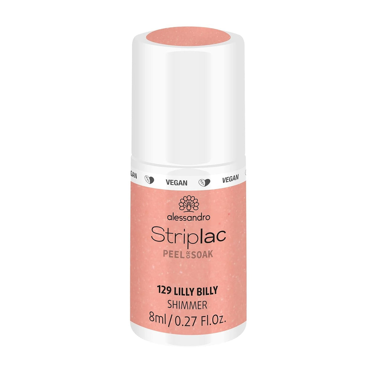 alessandro Striplac UV-Nagellack Lilly Billy – Schonend und langanhaltend – Einfache Entfernung dank Peel-Off-Technologie – Vegan und tierversuchsfrei – 8 ml