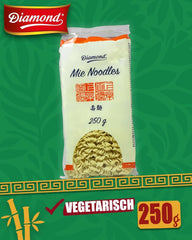 Tăiței Mie DIAMOND, tăiței din grâu fără ou, preparați rapid și ușor, vegetarieni - 8 x 250 g