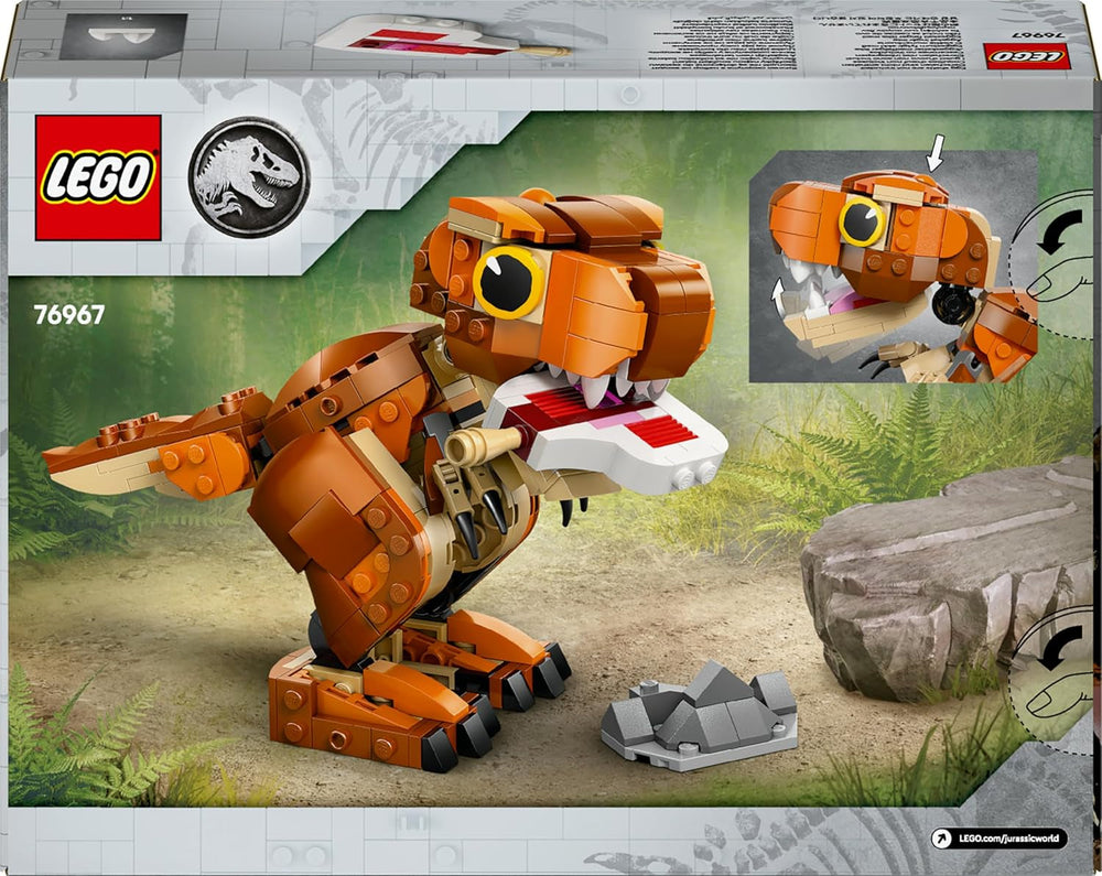 LEGO Jurassic World Little Eatie: T.Rex, Bauspielzeug für Jungen und Mädchen ab 7 Jahren, Bauset mit Dinosaurier, Geschenk für Kinder, Modell mit beweglichem Maul, Kopf und Schwanz 76967
