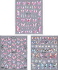 5D în relief fluture unghii autocolante autoadezive fluturi decorare unghii autocolante aurora fluture unghii arta autocolante accesorii unghii design fluture unghii autocolante nail art autocolante